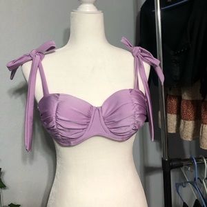 Lilac push up Bikini top